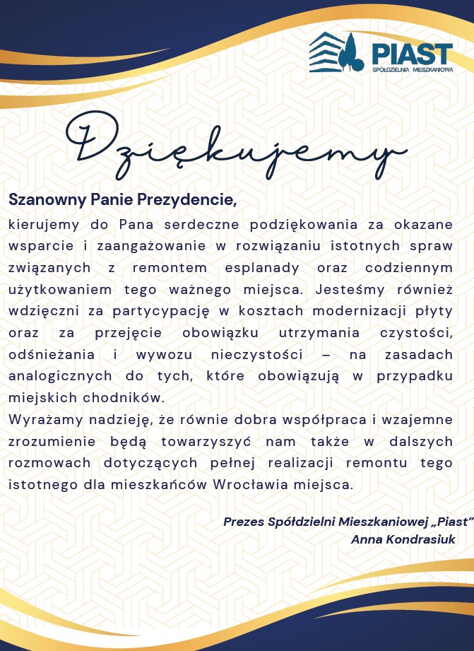 podziekowania dla prezyd